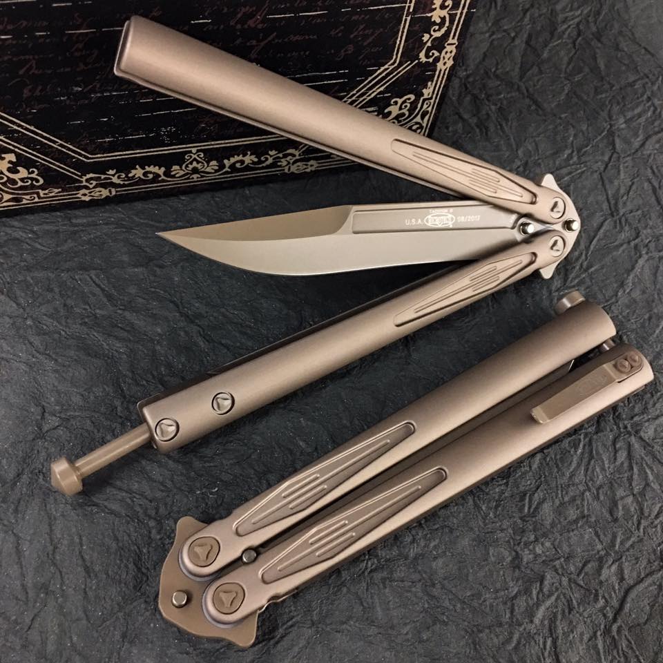 Motýlek Microtech Tachyon III Balisong Butterfly 173-1GR